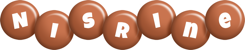 Nisrine candy-brown logo