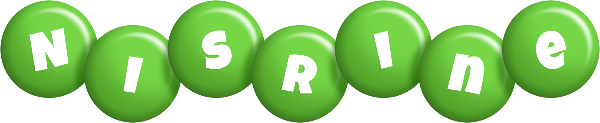 Nisrine candy-green logo