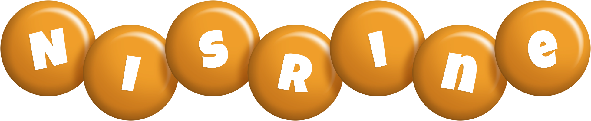 Nisrine candy-orange logo
