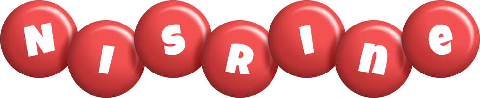Nisrine candy-red logo