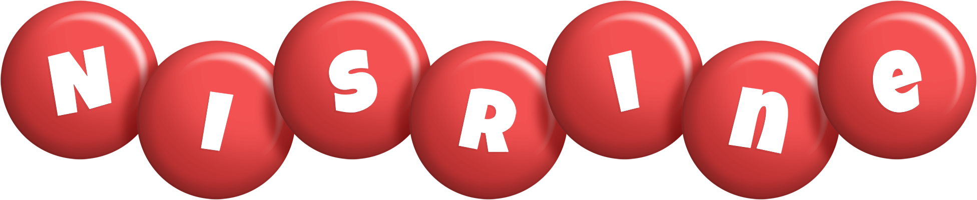 Nisrine candy-red logo