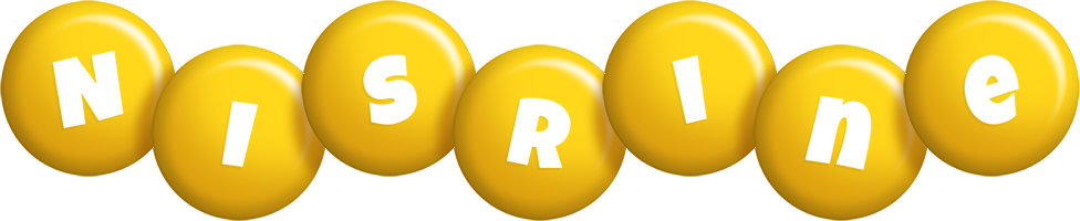 Nisrine candy-yellow logo