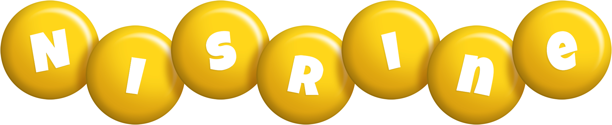 Nisrine candy-yellow logo