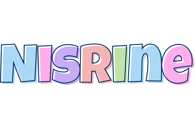 Nisrine pastel logo