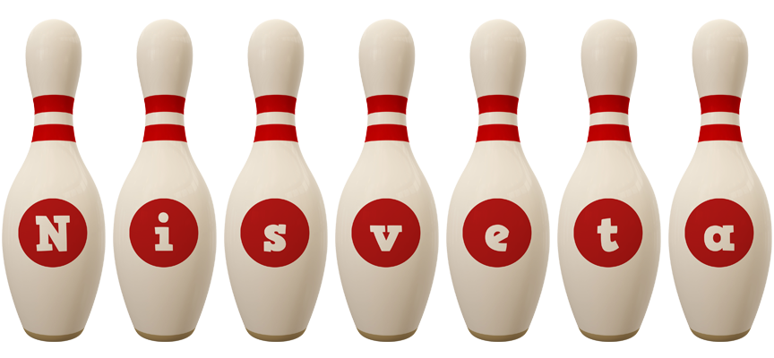 Nisveta bowling-pin logo