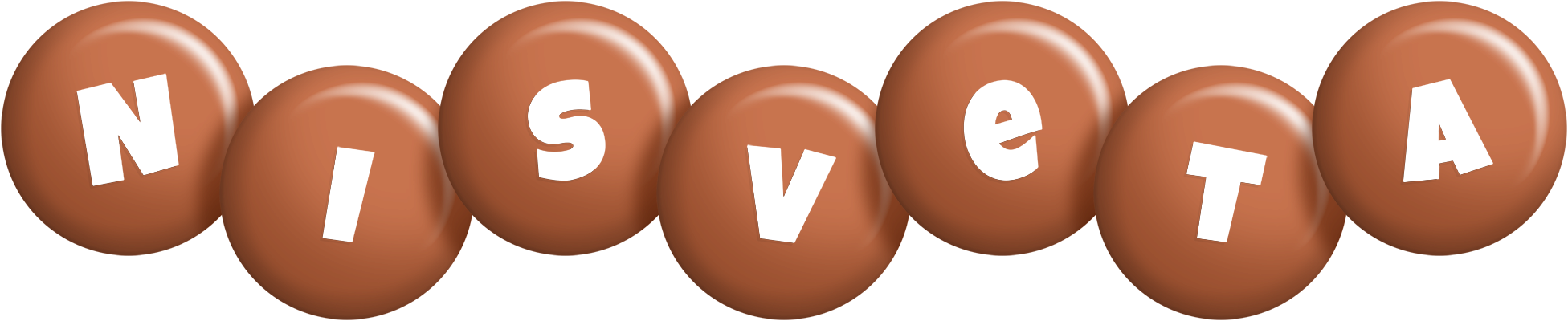 Nisveta candy-brown logo