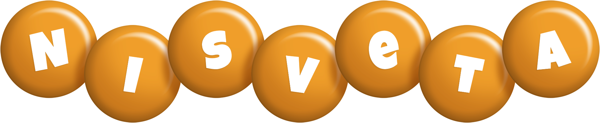 Nisveta candy-orange logo