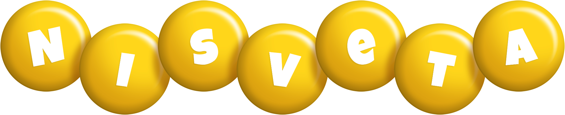 Nisveta candy-yellow logo