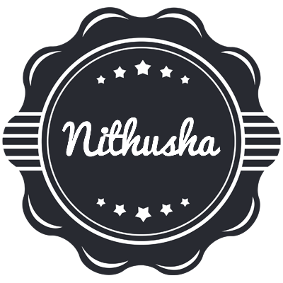 Nithusha badge logo