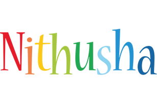 Nithusha birthday logo