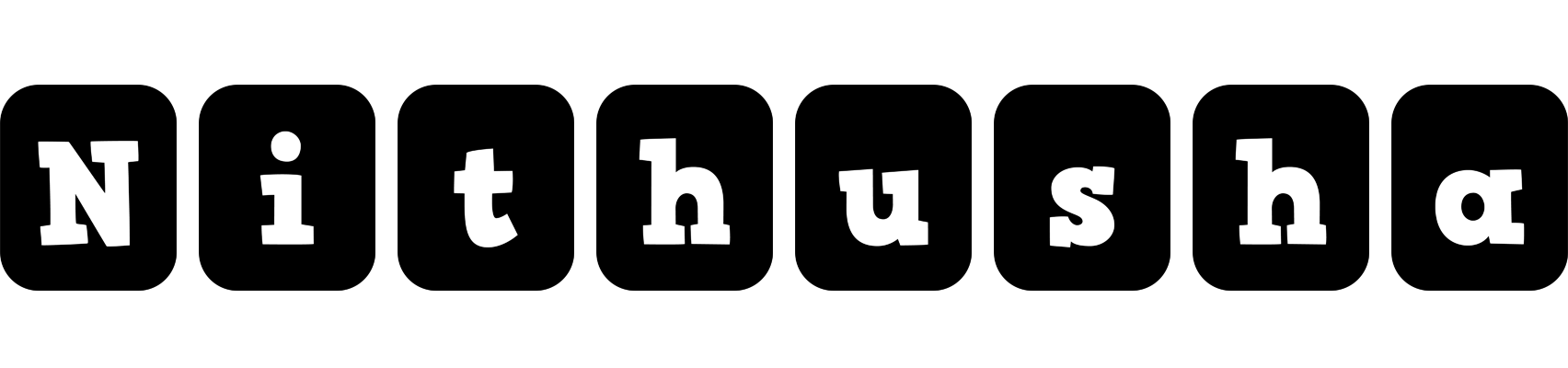 Nithusha box logo