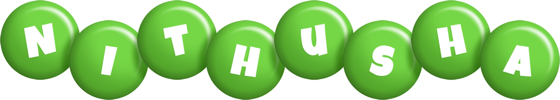 Nithusha candy-green logo