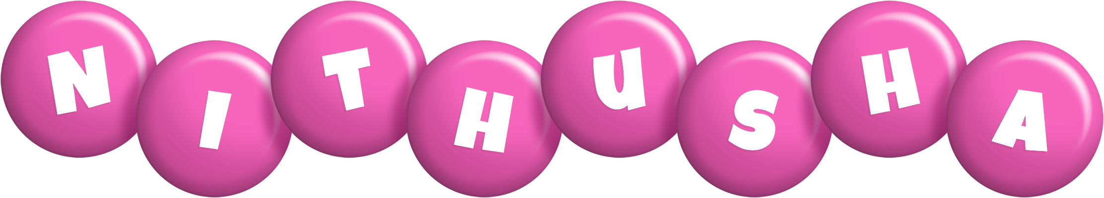 Nithusha candy-pink logo