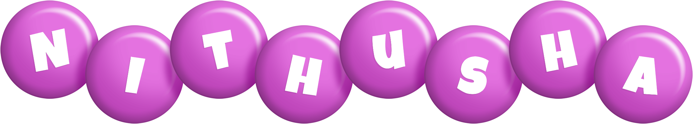 Nithusha candy-purple logo