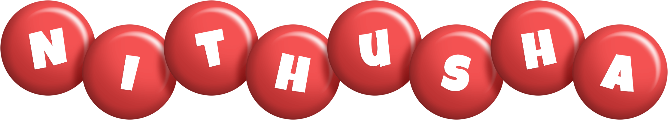 Nithusha candy-red logo