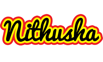 Nithusha flaming logo