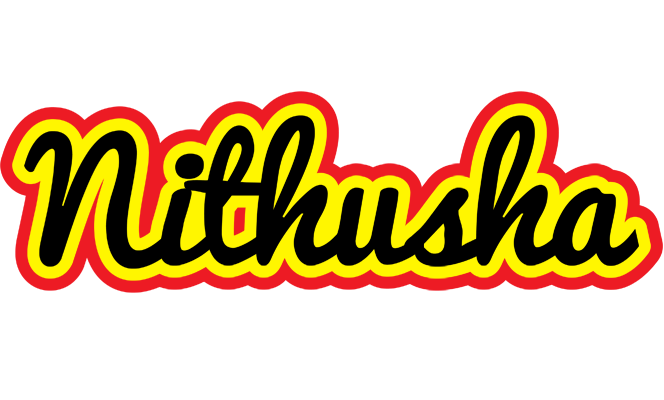 Nithusha flaming logo