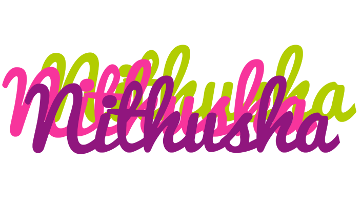 Nithusha flowers logo