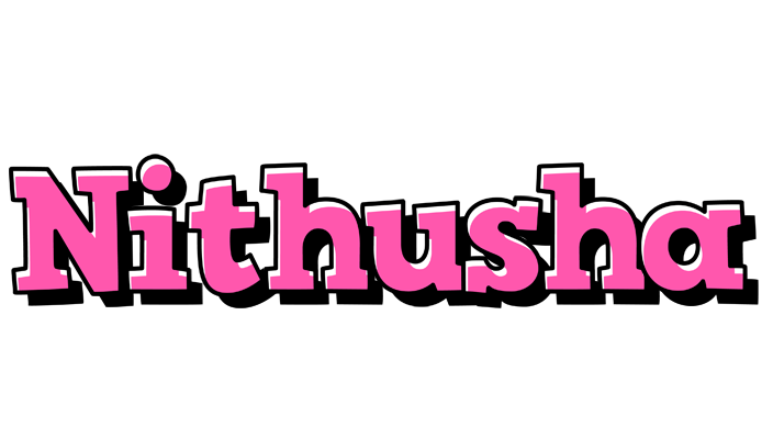 Nithusha girlish logo