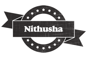 Nithusha grunge logo