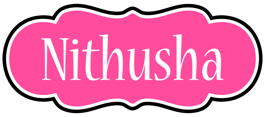 Nithusha invitation logo