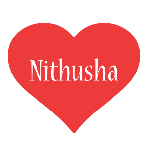 Nithusha love logo