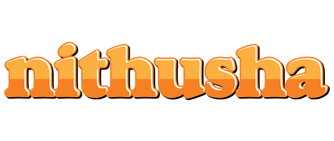 Nithusha orange logo