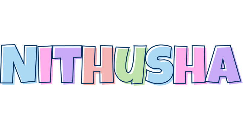 Nithusha pastel logo