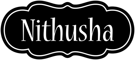 Nithusha welcome logo