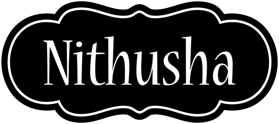 Nithusha welcome logo