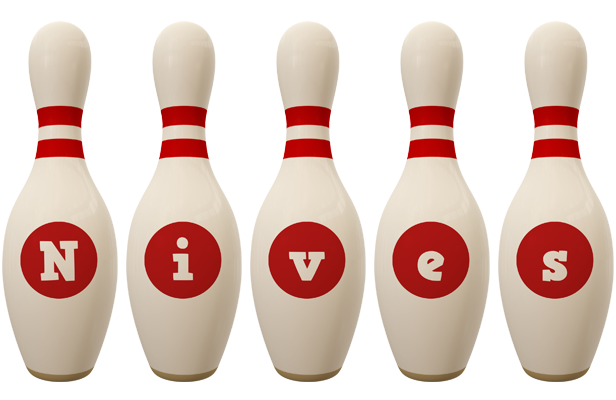 Nives bowling-pin logo