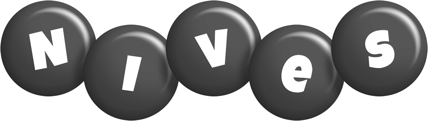 Nives candy-black logo