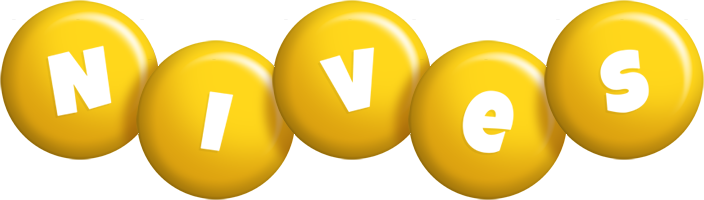 Nives candy-yellow logo