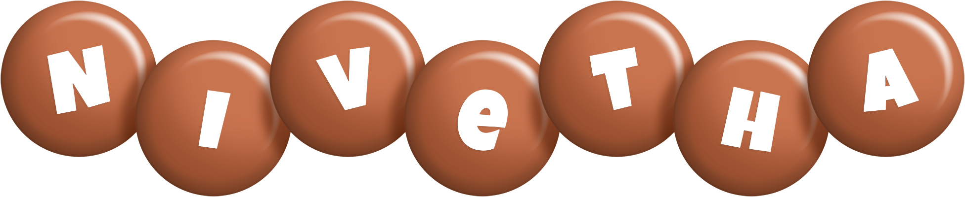 Nivetha candy-brown logo