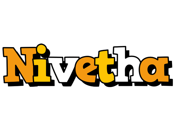 Nivetha cartoon logo