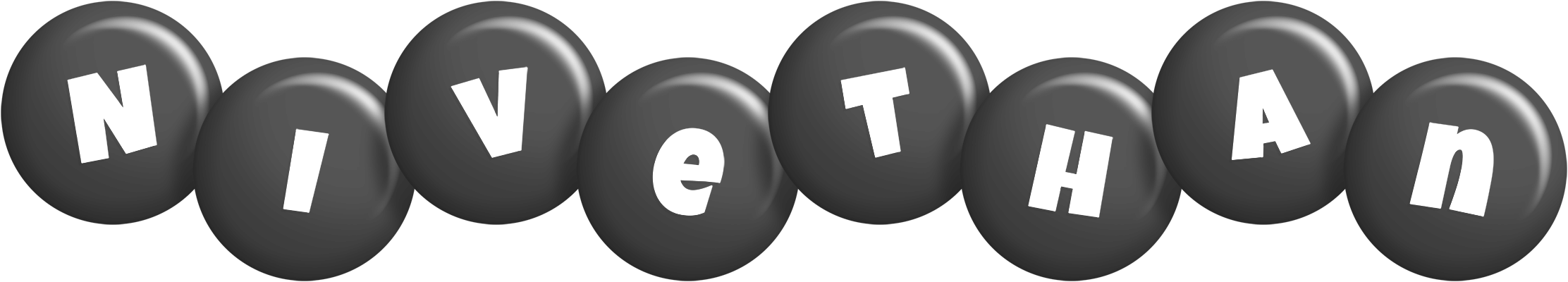 Nivethan candy-black logo