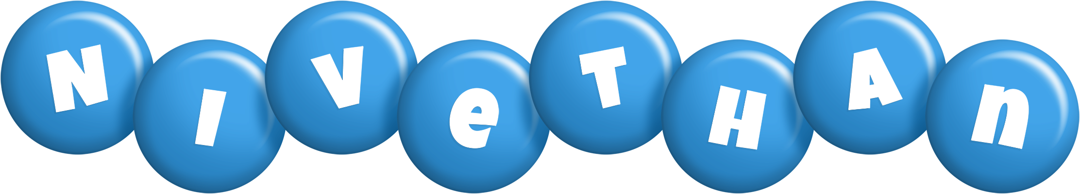 Nivethan candy-blue logo