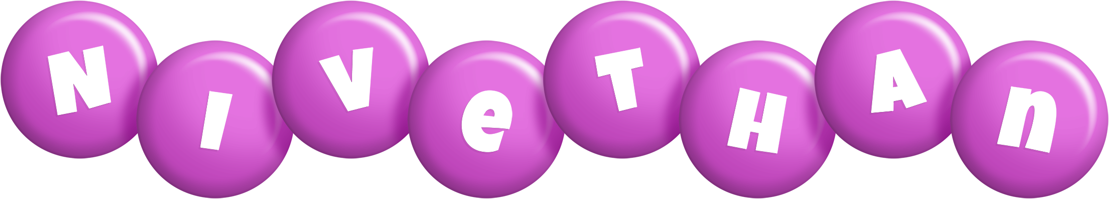 Nivethan candy-purple logo