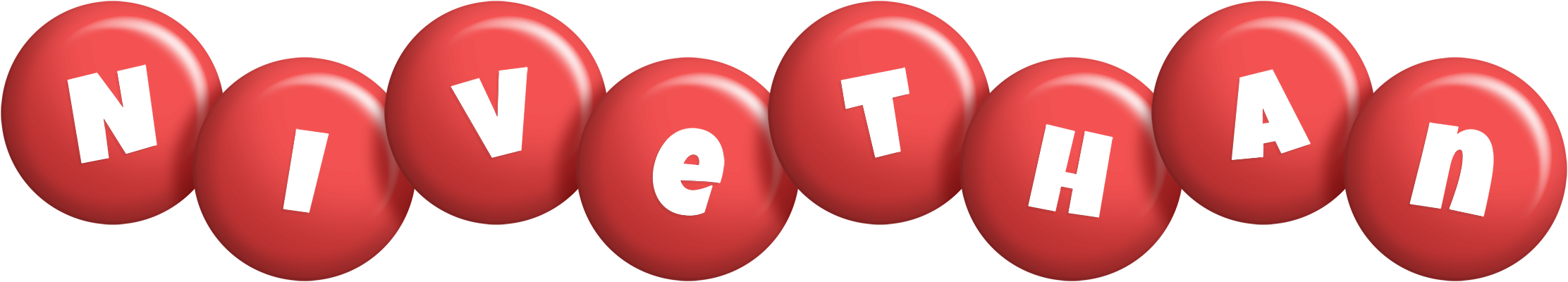 Nivethan candy-red logo