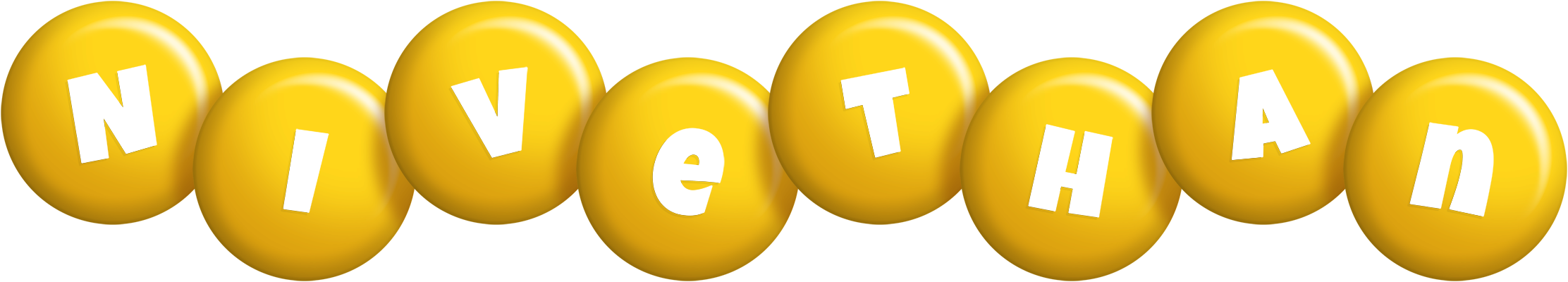 Nivethan candy-yellow logo