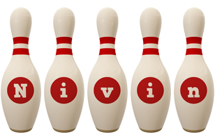 Nivin bowling-pin logo