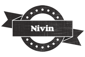 Nivin grunge logo