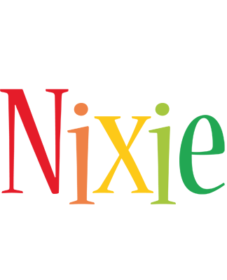 Nixie birthday logo