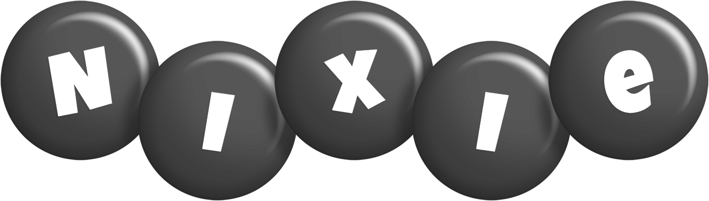 Nixie candy-black logo