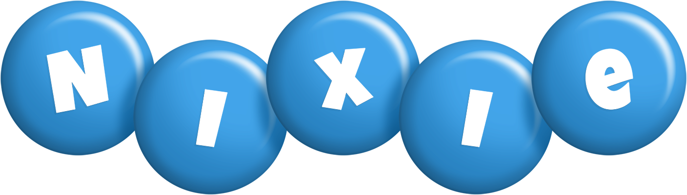 Nixie candy-blue logo