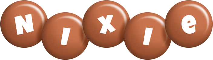 Nixie candy-brown logo