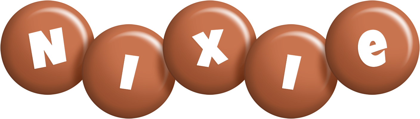 Nixie candy-brown logo
