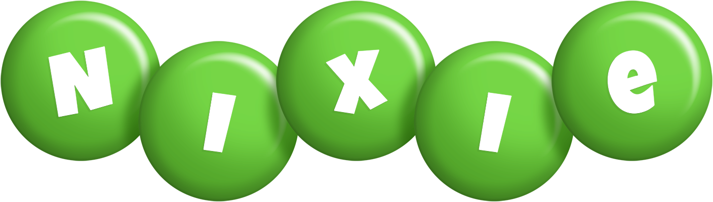 Nixie candy-green logo