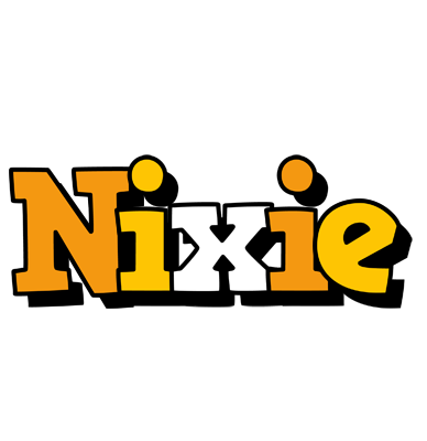 Nixie cartoon logo