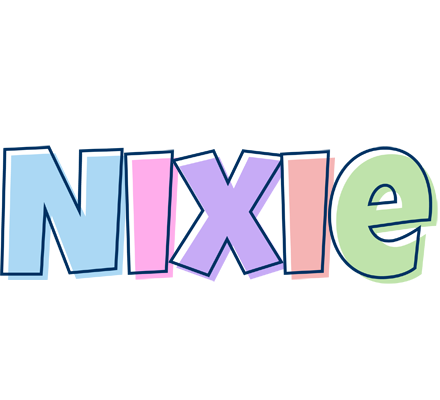 Nixie pastel logo